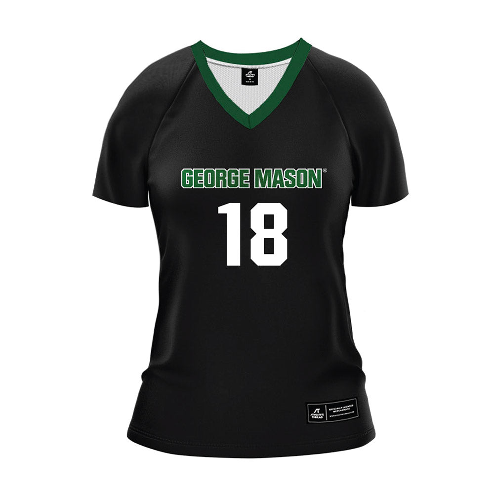 GMU - NCAA Women's Volleyball : Autumn Martinez-Robinson - Black Volleyball Jersey-0