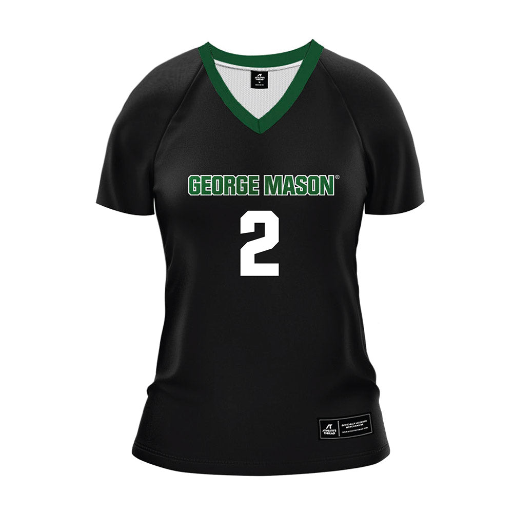 GMU - NCAA Women's Volleyball : Haley Graetz - Black Volleyball Jersey-0
