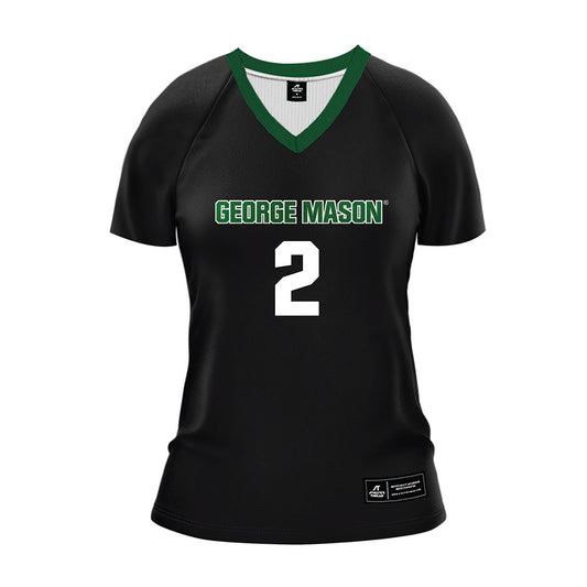 GMU - NCAA Women's Volleyball : Haley Graetz - Black Volleyball Jersey-0