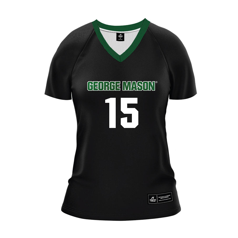 GMU - NCAA Women's Volleyball : Gabriella Gelfound - Black Volleyball Jersey-0