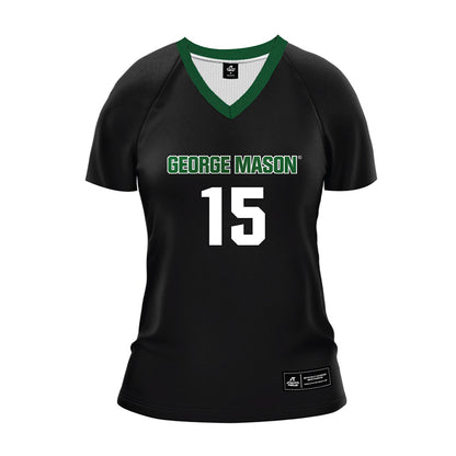 GMU - NCAA Women's Volleyball : Gabriella Gelfound - Black Volleyball Jersey-0