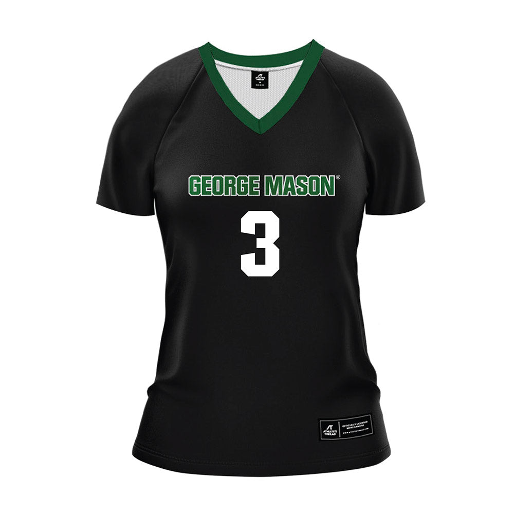 GMU - NCAA Women's Volleyball : Damiana Bova-Ford - Black Volleyball Jersey-0