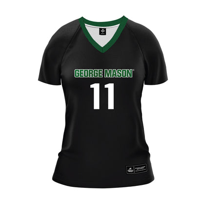 GMU - NCAA Women's Volleyball : Nia Thompson - Black Volleyball Jersey-0