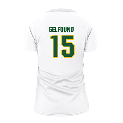 GMU - NCAA Women's Volleyball : Gabriella Gelfound - White Volleyball Jersey-1