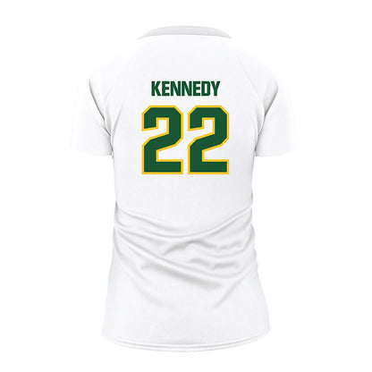 GMU - NCAA Women's Volleyball : Olyvia Kennedy - White Volleyball Jersey-1