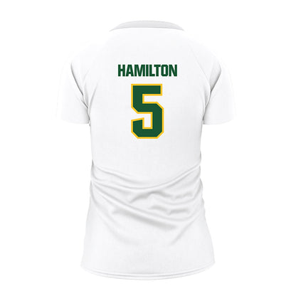 GMU - NCAA Women's Volleyball : Kiera Hamilton - White Volleyball Jersey-1