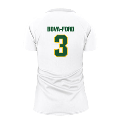 GMU - NCAA Women's Volleyball : Damiana Bova-Ford - White Volleyball Jersey-1