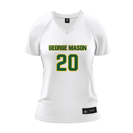 GMU - NCAA Women's Volleyball : Camille Larkin - White Volleyball Jersey-0