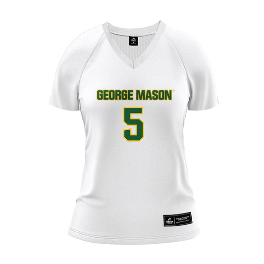 GMU - NCAA Women's Volleyball : Kiera Hamilton - White Volleyball Jersey-0