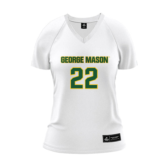 GMU - NCAA Women's Volleyball : Olyvia Kennedy - White Volleyball Jersey-0
