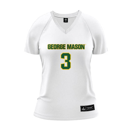 GMU - NCAA Women's Volleyball : Damiana Bova-Ford - White Volleyball Jersey-0
