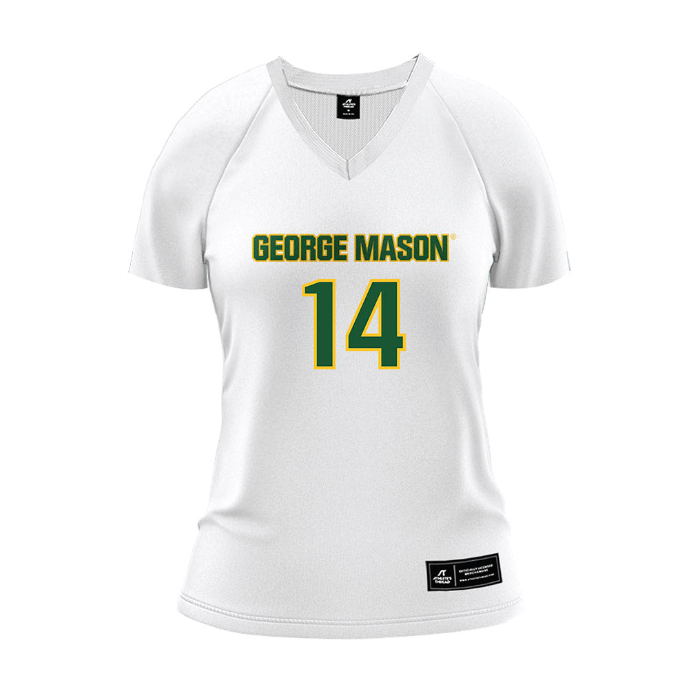 GMU - NCAA Women's Volleyball : Grace Kristofic - White Volleyball Jersey-0