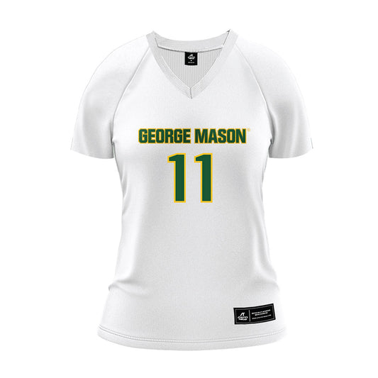 GMU - NCAA Women's Volleyball : Nia Thompson - White Volleyball Jersey-0