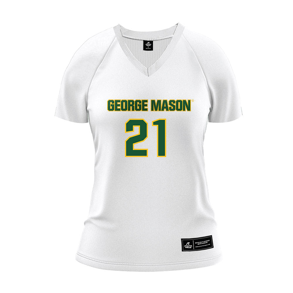 GMU - NCAA Women's Volleyball : Taylor Terry - White Volleyball Jersey-0