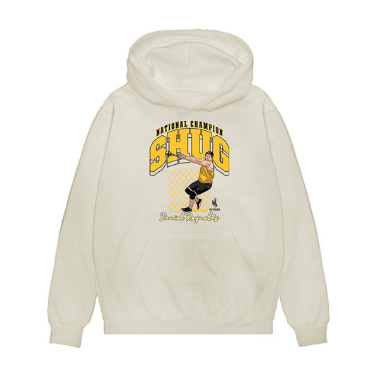 Wyoming - NCAA Men's Track & Field : Daniel Reynolds - Caricature Premium Hooded Sweatshirt-0
