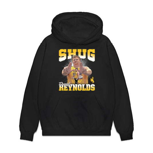 Wyoming - NCAA Men's Track & Field : Daniel Reynolds - Collage Premium Hooded Sweatshirt-0