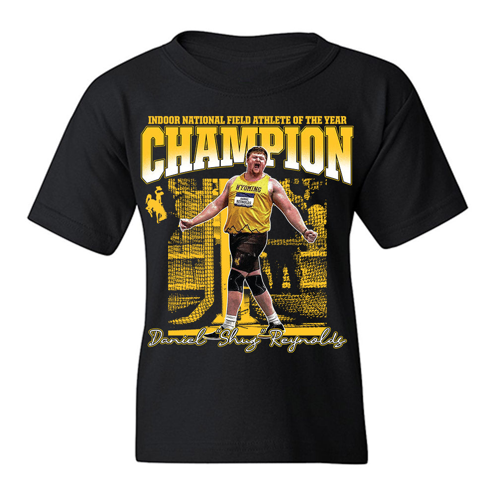 Wyoming - NCAA Men's Track & Field : Daniel Reynolds - Graphic Tee Youth T-Shirt-0