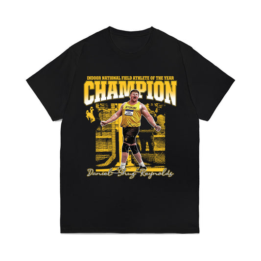 Wyoming - NCAA Men's Track & Field : Daniel Reynolds - Graphic Tee Comfort Colors T-Shirt-0