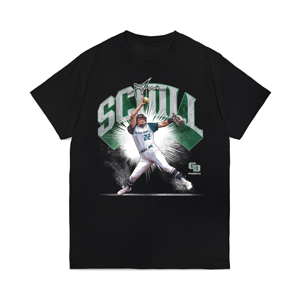 UW Green Bay - NCAA Softball : Ava Schill - Collage Premium T-Shirt-0