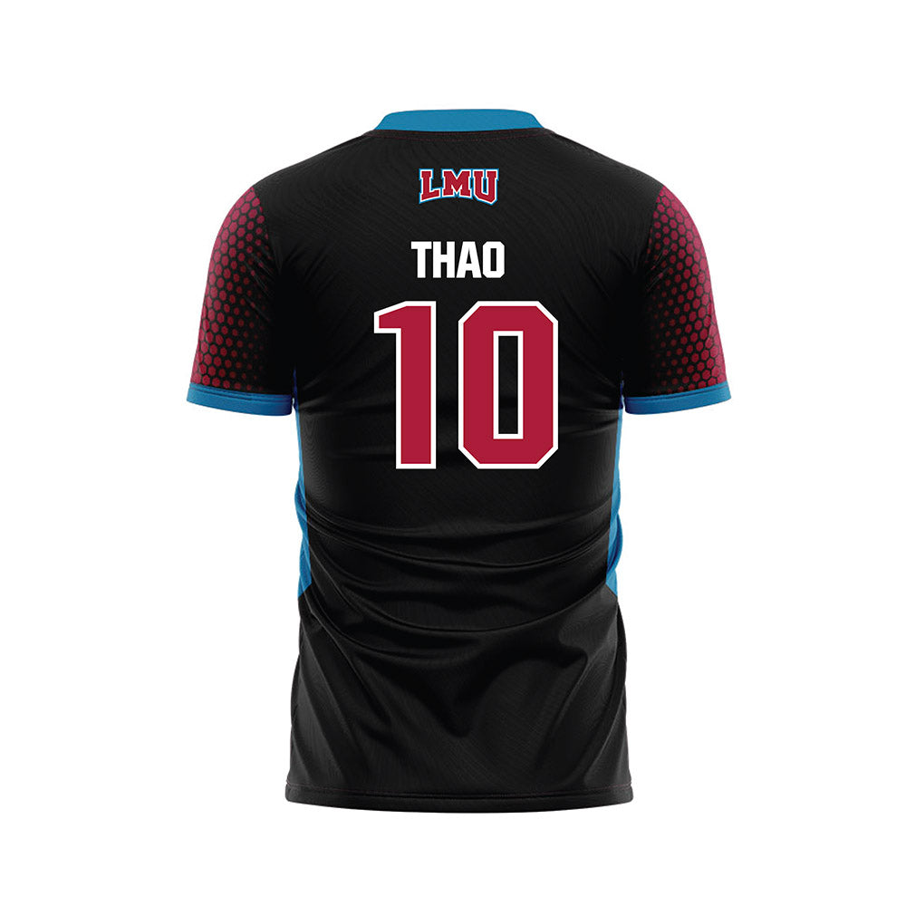 LMU - NCAA Women's Soccer : Grace Thao - Black Soccer Jersey-1