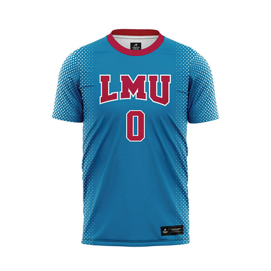 LMU - NCAA Women's Soccer : Elena Andrews - Blue Soccer Jersey-0