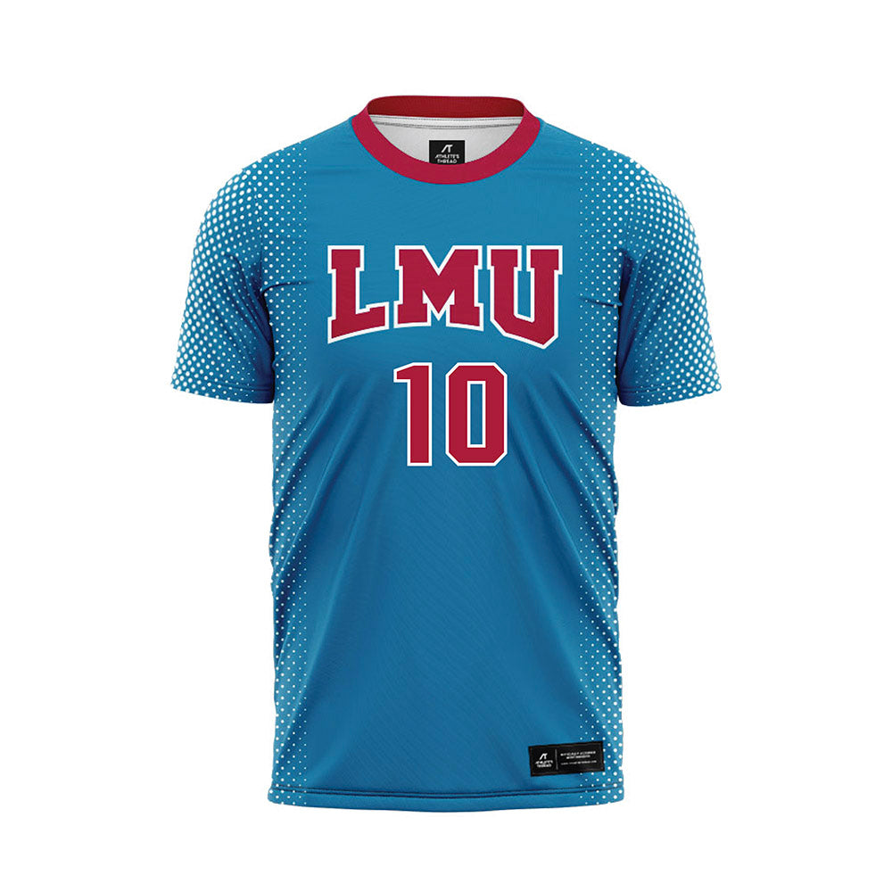 LMU - NCAA Women's Soccer : Grace Thao - Blue Soccer Jersey-0