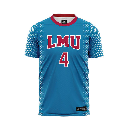 LMU - NCAA Women's Soccer : Kylie Dobbs - Blue Soccer Jersey-0