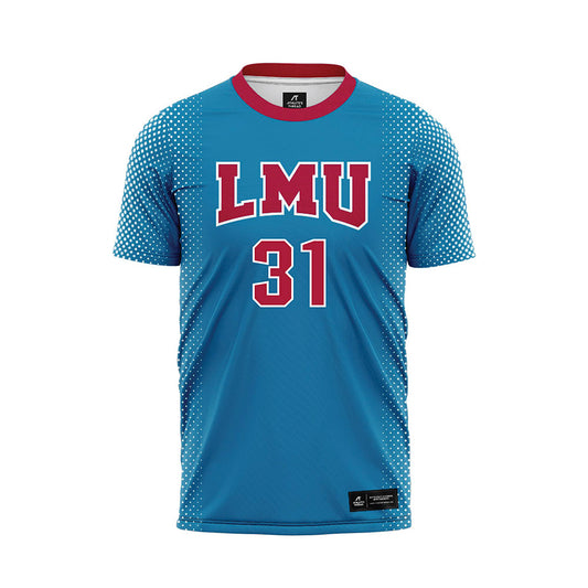 LMU - NCAA Women's Soccer : Aaliyah Bustamante - Blue Soccer Jersey-0