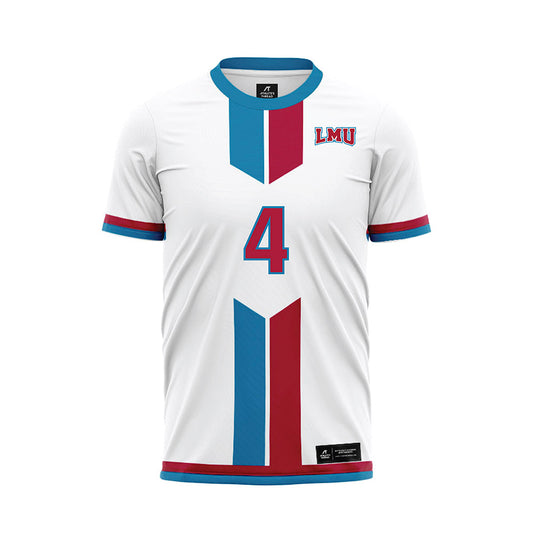 LMU - NCAA Women's Soccer : Kylie Dobbs - White Soccer Jersey-0
