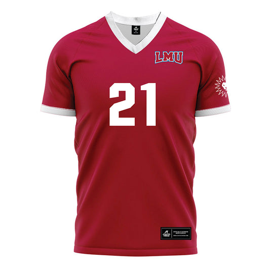LMU - NCAA Men's Soccer : Tristan Armani - Red Soccer Jersey-0