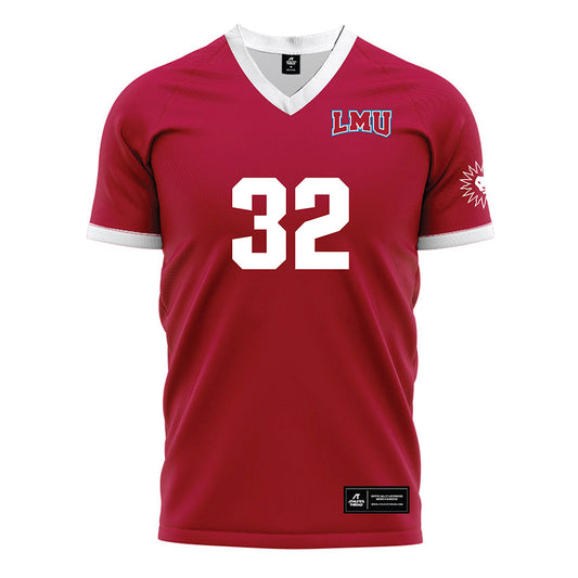 LMU - NCAA Men's Soccer : Quinn Galvin - Red Soccer Jersey-0