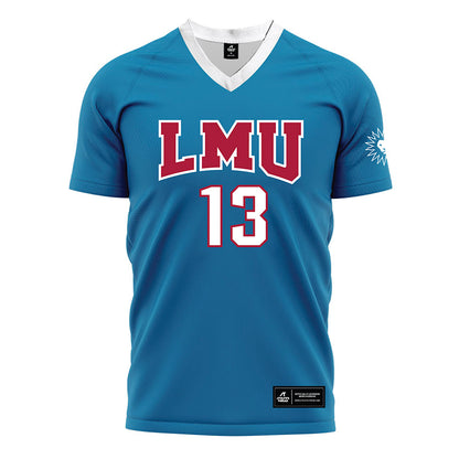LMU - NCAA Men's Soccer : Viktor Milton - Blue Soccer Jersey-0
