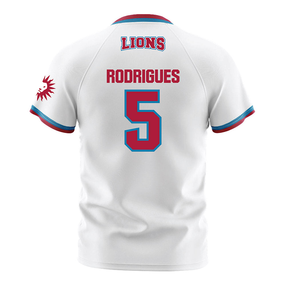 LMU - NCAA Men's Soccer : Nathan Rodrigues - White Soccer Jersey-1