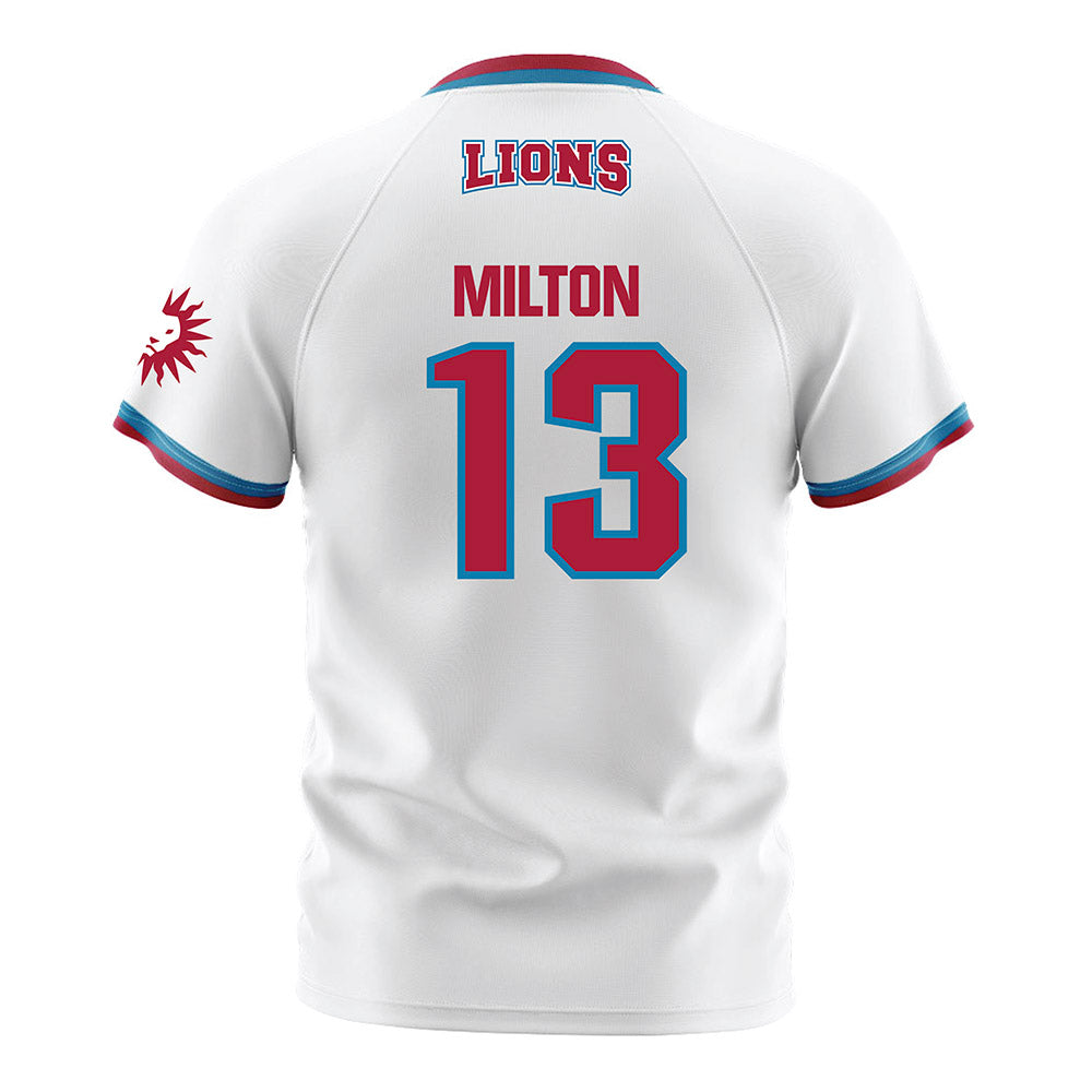 LMU - NCAA Men's Soccer : Viktor Milton - White Soccer Jersey-1