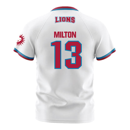 LMU - NCAA Men's Soccer : Viktor Milton - White Soccer Jersey-1