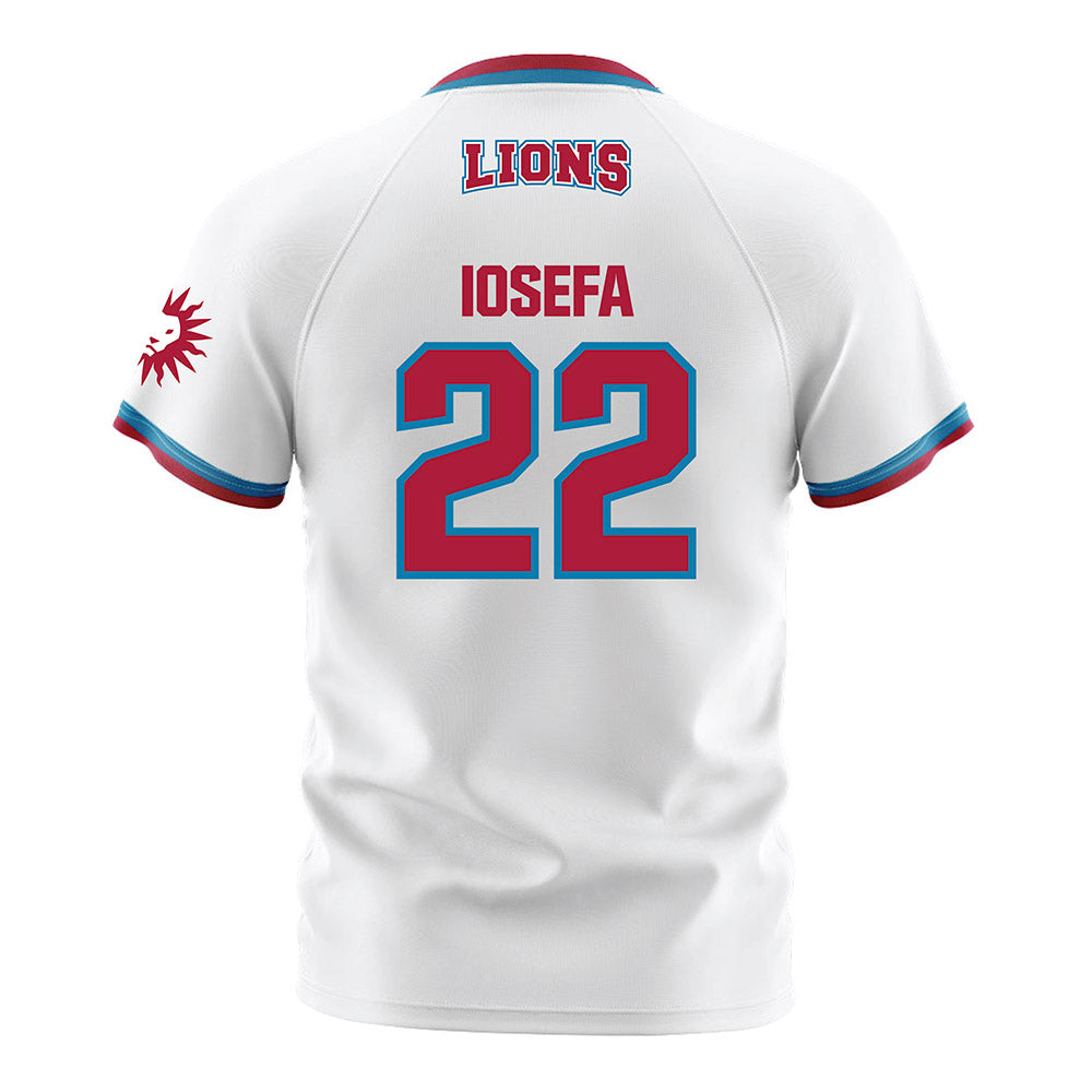 LMU - NCAA Men's Soccer : Clara Iosefa - White Soccer Jersey-1
