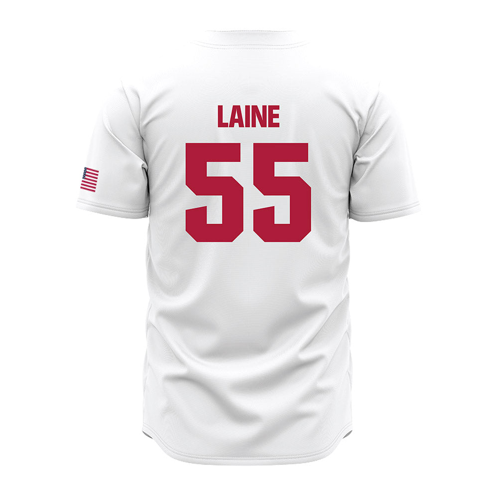 LMU - NCAA Baseball : Avery Laine - White Jersey-1