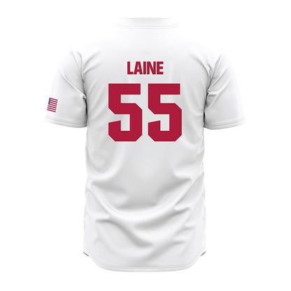 LMU - NCAA Baseball : Avery Laine - White Jersey-1