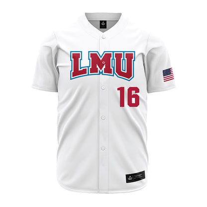 LMU - NCAA Baseball : Jake Lyall - White Jersey-0