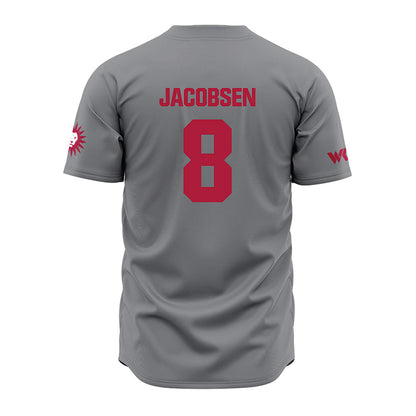 LMU - NCAA Baseball : Gavin Jacobsen - Grey Jersey-1
