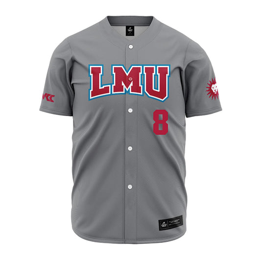 LMU - NCAA Baseball : Gavin Jacobsen - Grey Jersey-0
