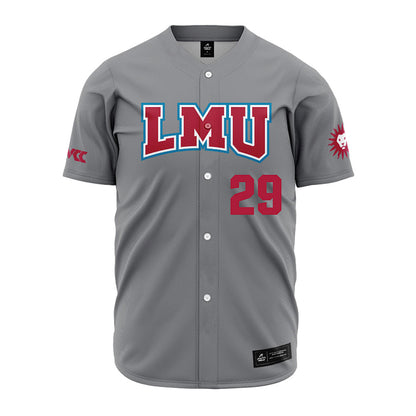 LMU - NCAA Baseball : Eli Yamanaka - Grey Jersey-0