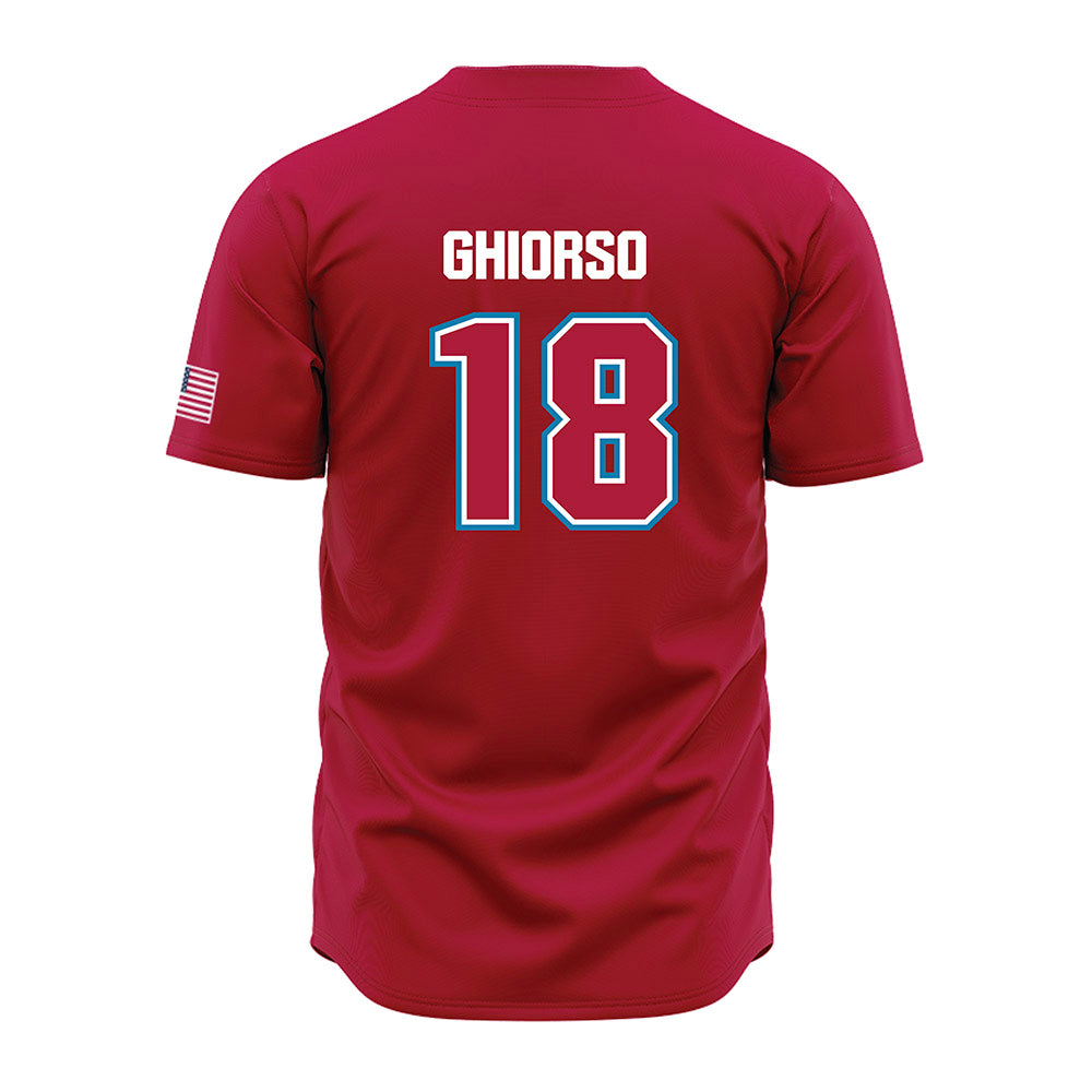 LMU - NCAA Baseball : Dj Ghiorso - Red Jersey-1