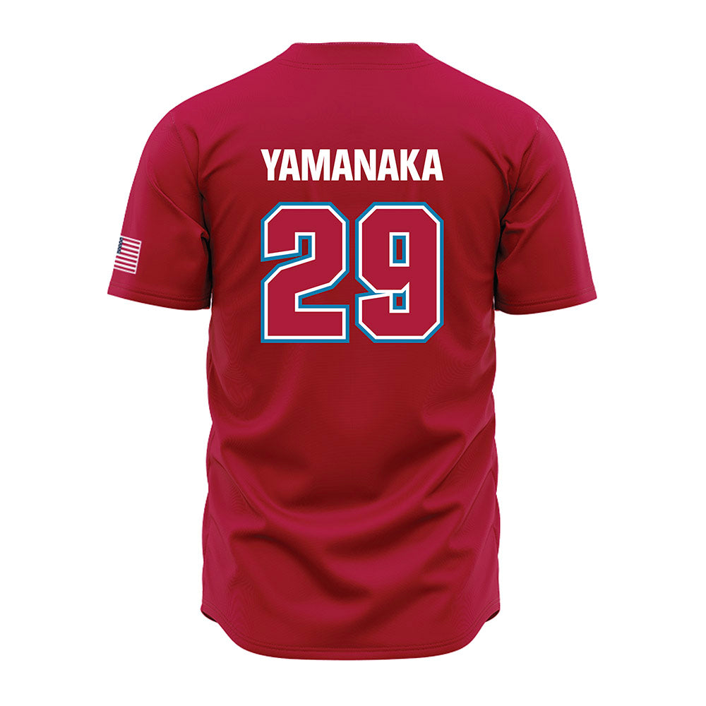 LMU - NCAA Baseball : Eli Yamanaka - Red Jersey-1