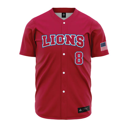 LMU - NCAA Baseball : Gavin Jacobsen - Red Jersey-0