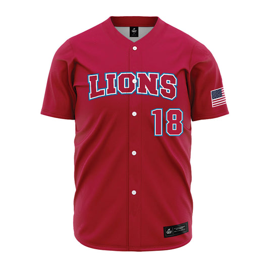 LMU - NCAA Baseball : Dj Ghiorso - Red Jersey-0
