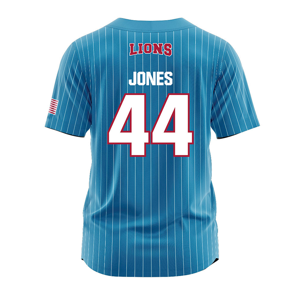 LMU - NCAA Softball : Cristina Jones - Blue Jersey-1