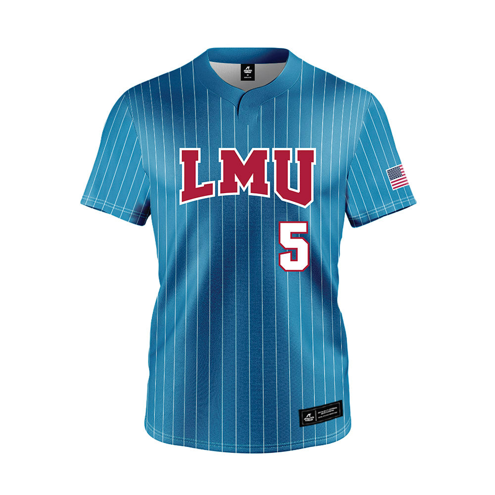 LMU - NCAA Softball : Taelor Walker - Blue Jersey-0