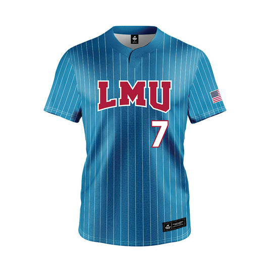 LMU - NCAA Softball : Avery Francis - Blue Jersey-0