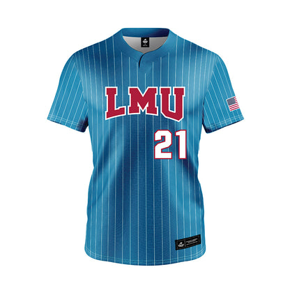 LMU - NCAA Softball : Sakora Harvell - Blue Jersey-0